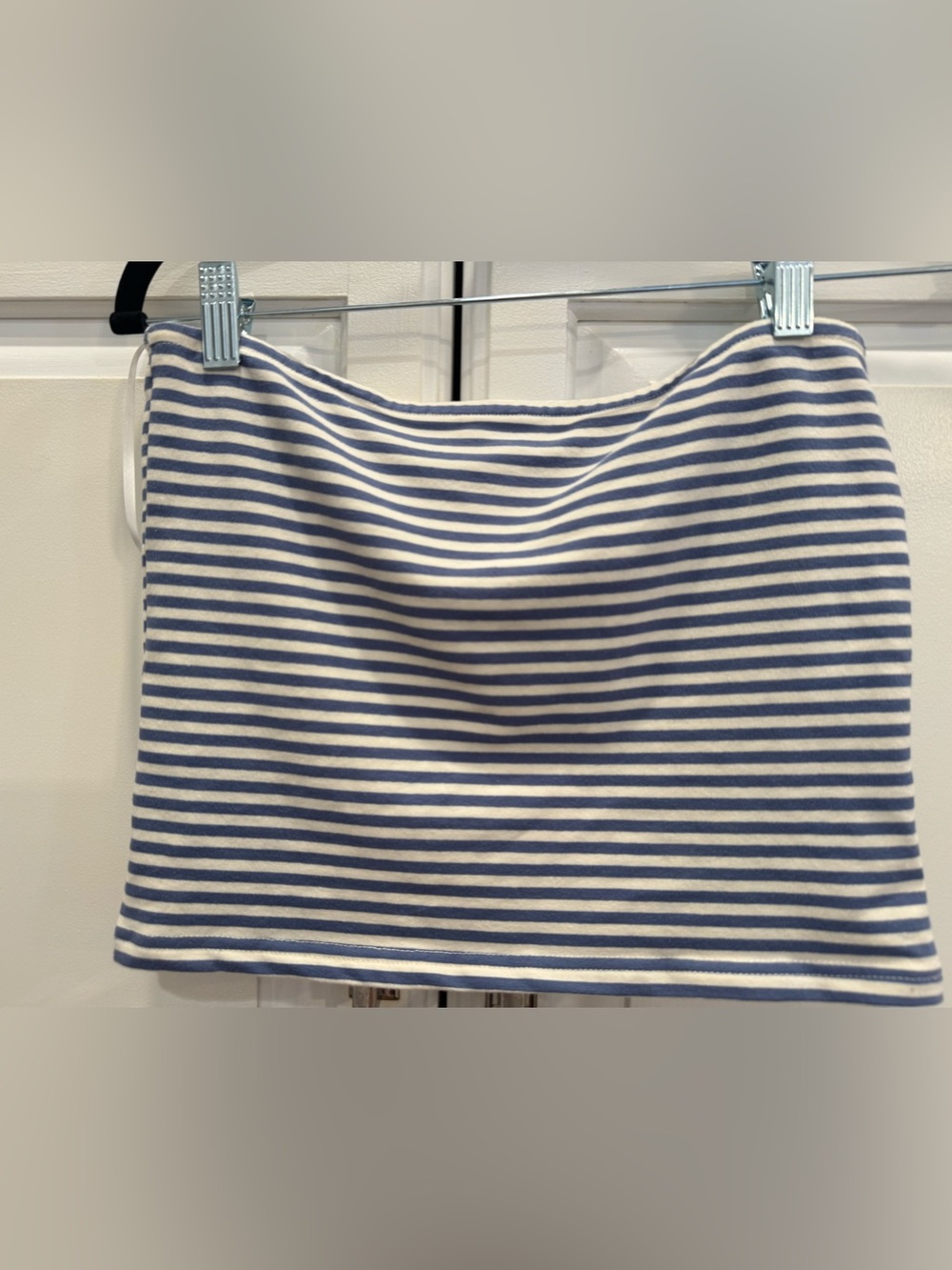 Edikted Navy Blue and white Strapless Tube Top Size M